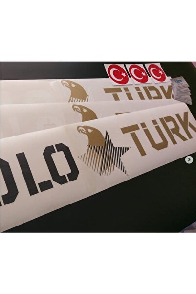 Oto Sticker Solotürk Orta Boy Sticker 58x13cm Solo Türk Sticker