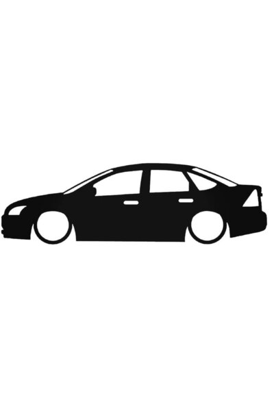 Oto Sticker Ford Focus Mk1 Sedan Basık Kelebek Silüet Stickeri 2 Adet