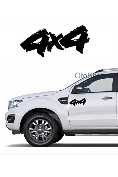 Oto Sticker Off Road Araba Stickeri 4x4 Etiket 2 Adet 25x12cm Araba Sticker