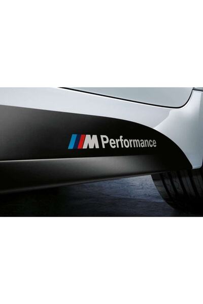 Oto Sticker Bmw M Sticker 2 Adet Set Araba Etiketi (Sadece Yazı Siyah Kaplama...