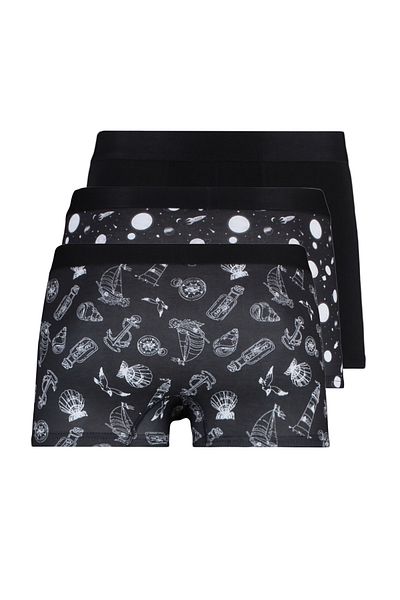 Trendyol Collection Potištěné boxerky z obyčejné bavlny po 3 prostorech - TMNSS21BX0009