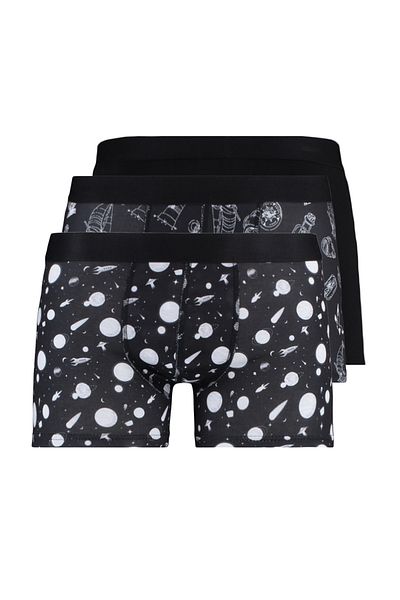 Trendyol Collection Potištěné boxerky z obyčejné bavlny po 3 prostorech - TMNSS21BX0009