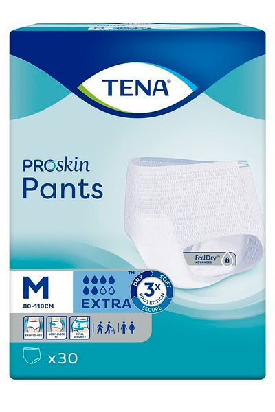 TENA Pants Extra Panties Medium 30 Pieces 6 Drops