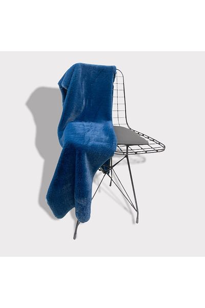 PLUSH STUDIO Zp Toscana, 800 gr Εισαγόμενο Petrol Blue βελούδινο ύφασμα 100x150cm Υφάσματα σπιτιού, Σάλι καναπέ