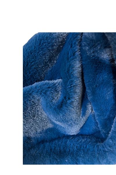 PLUSH STUDIO Zp Toscana, 800 gr Εισαγόμενο Petrol Blue βελούδινο ύφασμα 100x150cm Υφάσματα σπιτιού, Σάλι καναπέ