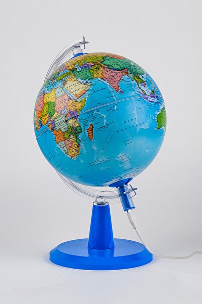 Gürbüz Yayınları Işıklı Siyasi Dünya Küresi Modern Seri 20 Cm Çap/ Led Aydınlatma Usb Kablo Dahil