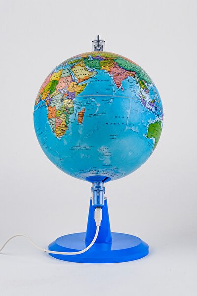 Gürbüz Yayınları Işıklı Siyasi Dünya Küresi Modern Seri 20 Cm Çap/ Led Aydınlatma Usb Kablo Dahil