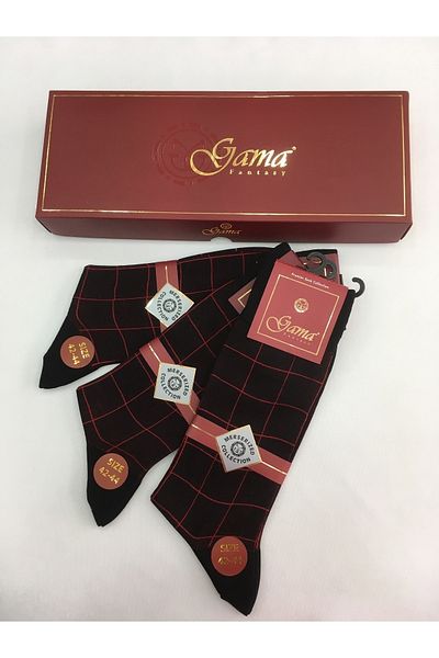 Gama Çorap 3 части тънки летни мъжки чорапи от 100% мерсеризиран жакард без найлон