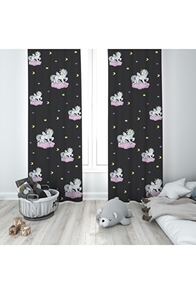 MODA Potpuno drugačija soba za bebe i decu Jednorog Sa deznom Dva krila Zaves...