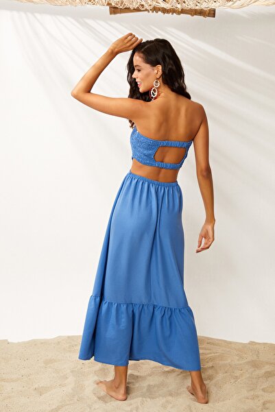 Cool & Sexy Kleid - Blau - Basic