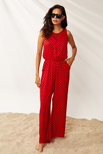 Cool & Sexy Jumpsuit - Rot - Normal