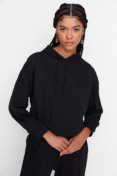 Trendyol Collection Trainingsanzug - Schwarz - Regular Fit