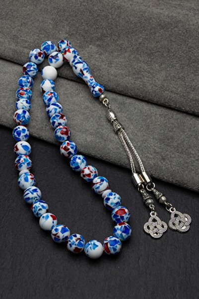 OTTOTESBİH Mărgele de rugăciune de chihlimbar cu pulbere de mozaic într-o cutie de lemn când mă iubește foarte mult