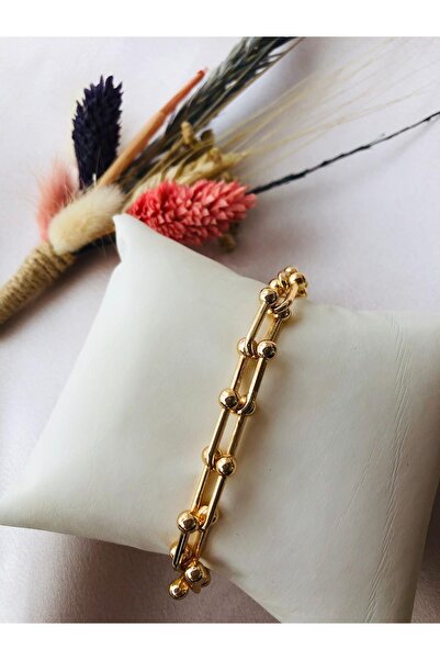 Kadın Gold Renk Tiffany Model Bileklik
