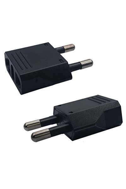 aogo Amerikan Priz Dönüştürücü Abd'den Avrupa'ya Fiş Adaptörü Fiş Çevirici Uç Abd Plug Eu Siyah
