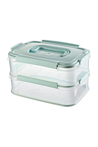 Moms Home Hobby Smart Double-Deck Sealed Locked Storage Container