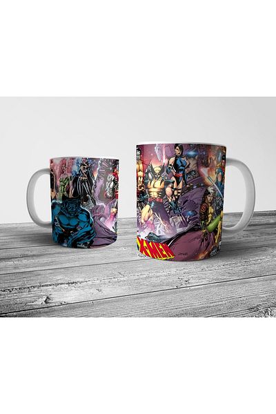 Pixxa Uncanny X-men Marvel Comics Mug Cup Model 3