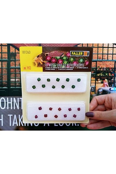 Faller 1:87 Ho White And Red Cabbage Detail Set Model --181263