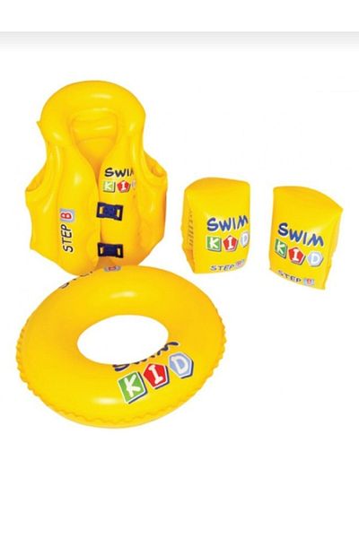 ALTIS 3-Piece Pool and Sea Children's Swimming Set, Sea Pool Sleeves, Bagel and Life Jacket