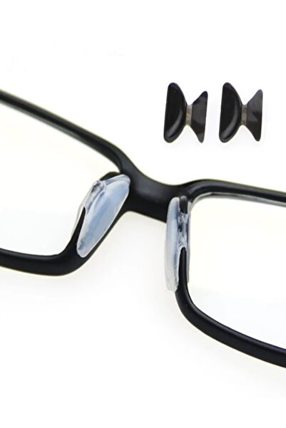 Bizzarini 10 Çift Siyah Kaymaz Silikon Burun Pedi