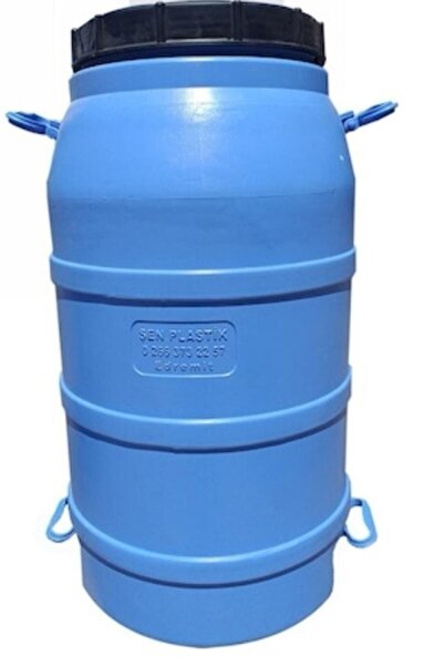 ŞEN PLASTİK 65 Lt Litre Varil Içi Beyaz Plastik Yağ Zeytin Turşu Bidon