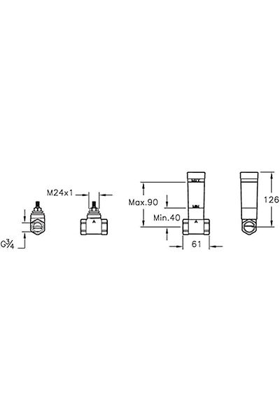 VitrA A41442 Built-In Stop Valve - Recessed Group