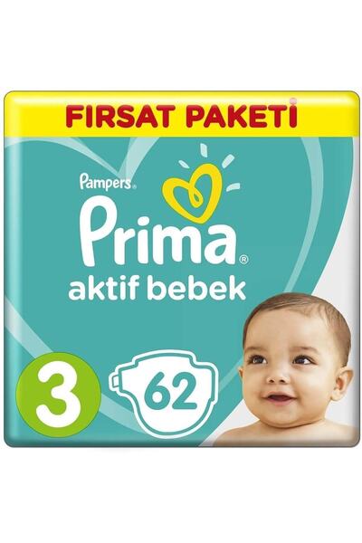 Prima Marka: Aktif Bebek Bezi Fırsat Paket Beden 3 62'li Kategori: Deniz Malz...