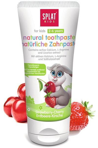 Splat Brand: Strawberry & Cherry Children's Toothpaste 50 ml Category: Toothpaste
