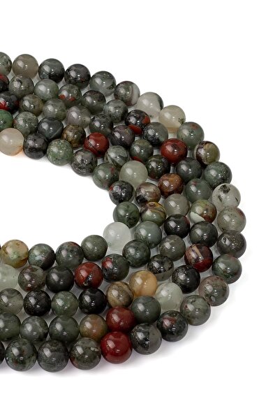 Dünya Doğal Taş سلسلة حجر الدم 8 مم أ