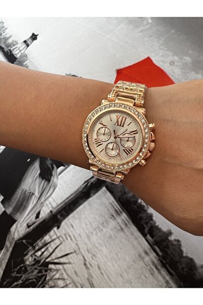 İSTLİV Sayısal Tasarım Kadran Rose Gold Kadın Kol Saati