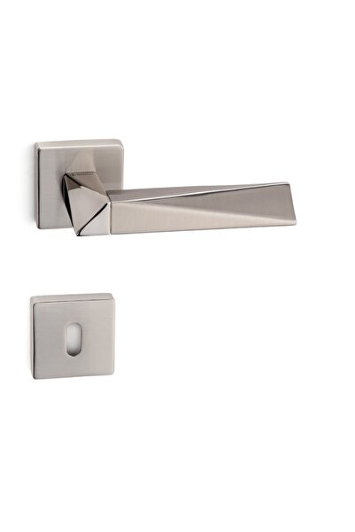 System Agate Saten-parlak Nikel - Oda Tipi Rozetli Kapı Kolu - Hha111ro11n Nb-pn/nb