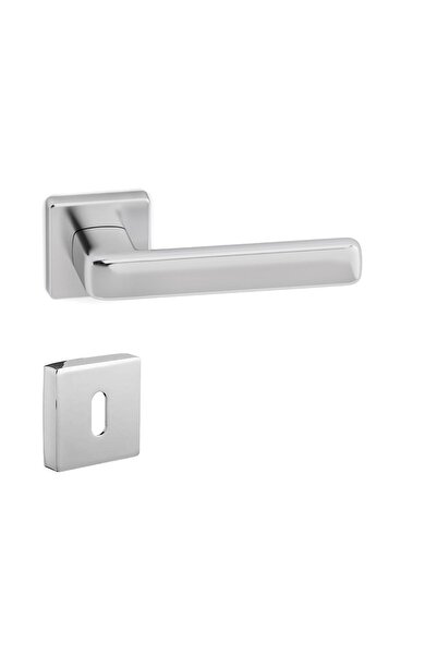 System Gamma Krom - Oda Tipi Rozetli Kapı Kolu - Hha195ro11n Cr