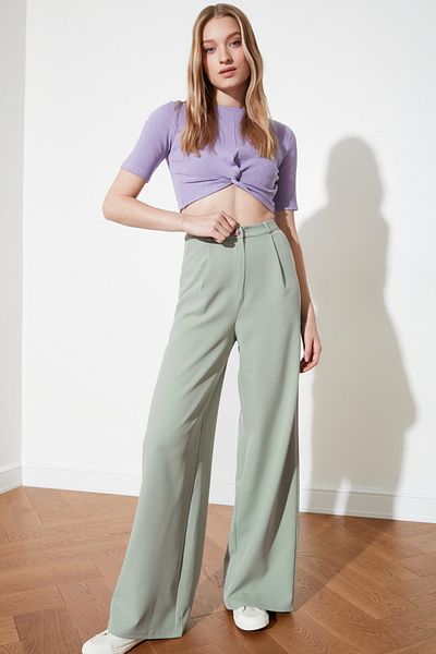 Trendyol Collection Hose - Türkis - Wide Leg