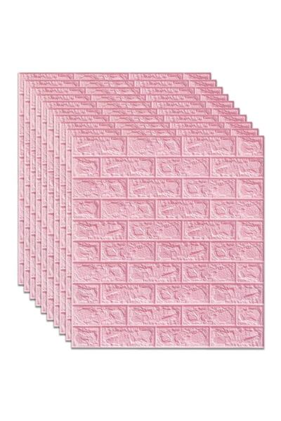 Renkli Duvarlar Kendinden Yapışkanlı Oda Salon Ofis Pembe Duvar Kağıdı Paneli...