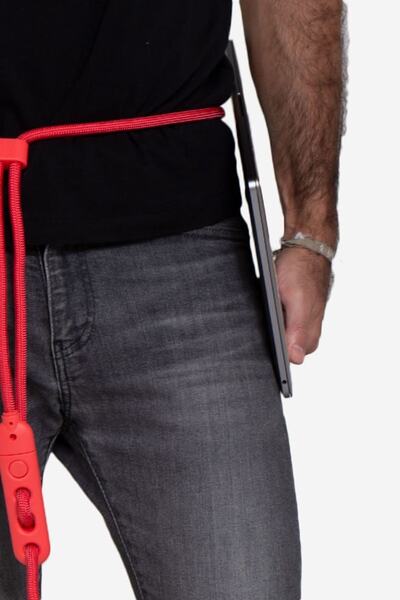 Zee.Dog Neon Coral Handsfree Halat Gezdirme Tasması -