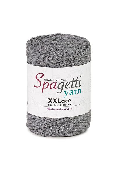 Spagettiyarn Γκρι Xxlace βαμβάκι
