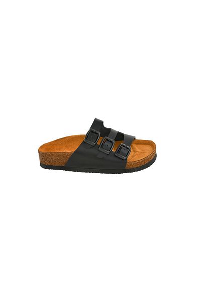 Moosefield Kids Papuci negri din piele naturală pentru copii