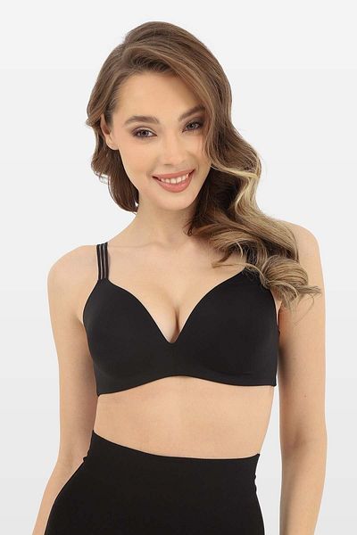 d'Weiner Γυναικείο Μαύρο Σουτιέν χωρίς Underwire / Wirefree Seamless Dw-118 Μαύρο Σουτιέν