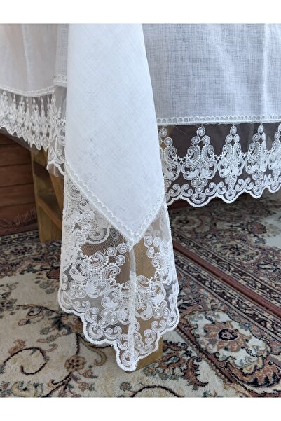 Mercan havlu مفرش طاولة من الكتان الرقيق