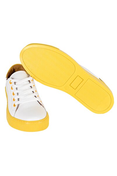 NOOSY Sarı - Hakiki Deri Kadın Sneaker