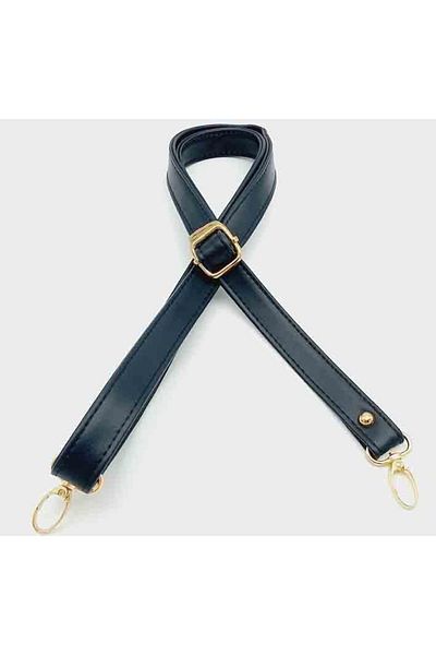 angel çanta aksesuar Ανοιχτόχρωμο μεταλλικό - Navy Blue 125x2 cm Τσάντα με κούμπωμα στη λαβή