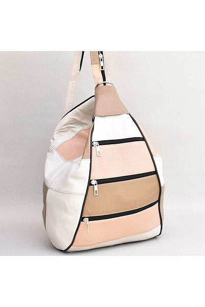 NahitaTyana Maneca si rucsac din piele naturala model maimuita culori mixte