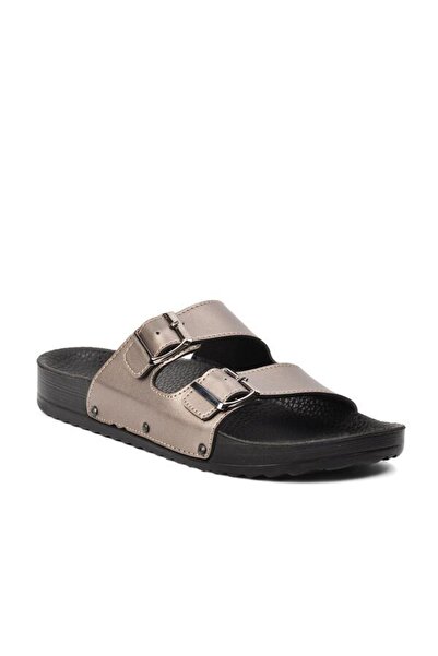 Pierre Cardin 3232 Papuci de damă Platinum cu dungi duble