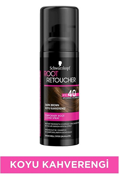 Schwarzkopf Root Retoucher Sprey Boya Koyu Kahverengi 120 Ml
