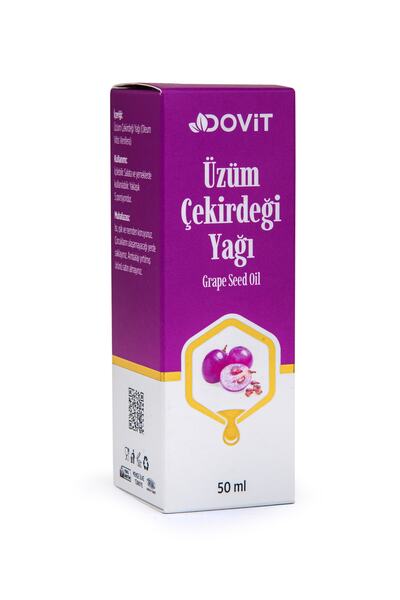 Dovit Grape Seed Oil 50ml 100% Pure Organic and Natural Cold Pressed