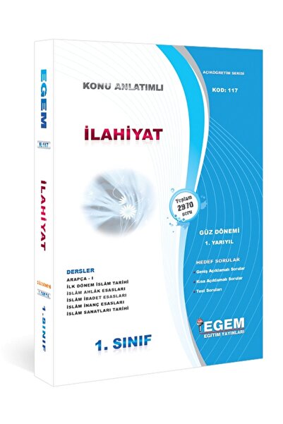 Genel Markalar Aöf Ilahiyat 1.sınıf Güz Dönemi Konu Anlatımlı Soru Bankası