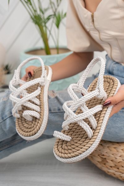 Moda Değirmeni Sandale Flip Flops pentru damă Md1014-123-0001