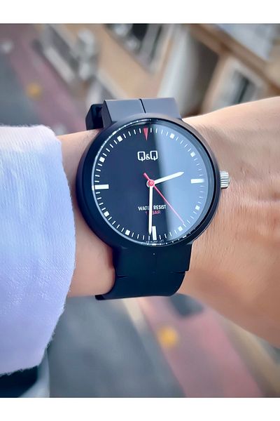 Q&Q Unisex Wristwatch Silicone Cord Waterproof Sports Model