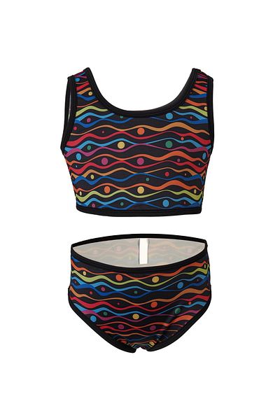 TESMAY Hiem Girl's Swimsuit 2-Piece Suit Swimwear UV-Proof Strap-Slim Fit