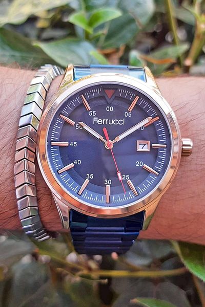 Ferrucci Men's Calendar Wrist Watch Fc 14048Tm.03 (Bracelet Gift)